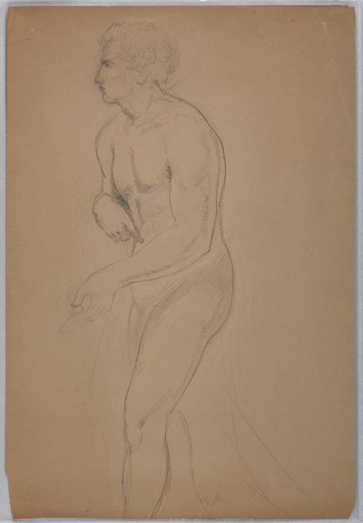 Zeichnung, Studie für "Steuergeld", Juli 1852 von Daniel Huntington