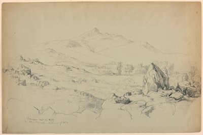 Mount Chocorua vom Hügel in der Nähe von Tamworth, südwestlich des Sees von Daniel Huntington