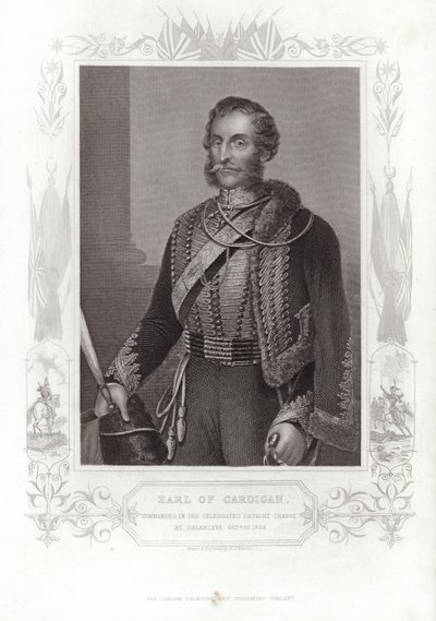 Porträt von James Brudenell, Earl of Cardigan (Gravur) von Daniel John. Pound
