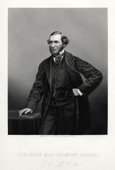 Sir Hugh Mac-Calmont Cairns, britischer Staatsmann, ca. 1880 von Daniel John Pound