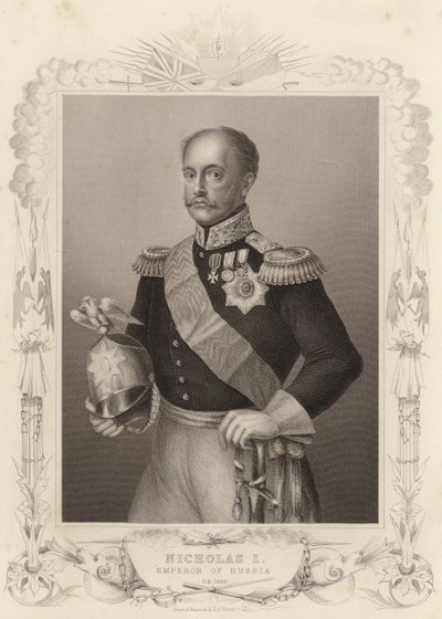 Zar Nikolaus I., Kaiser von Russland (Gravur) von Daniel John. Pound