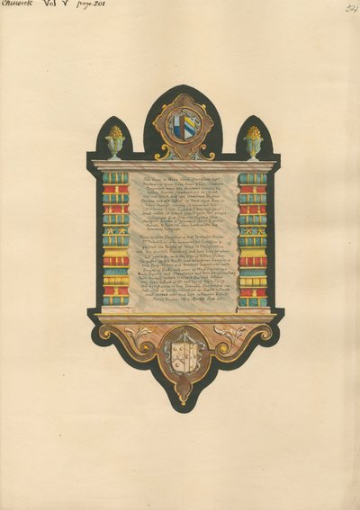 Gedenkstätte für Marie Walker aus der Kirche von Chadwick von Daniel Lysons