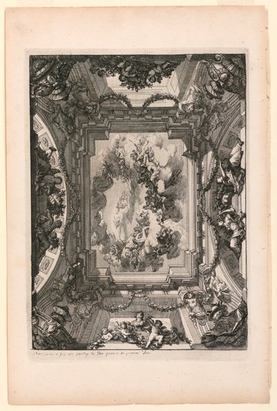 Tafel in Nouveaux livres de peintures de salles et d’escaliers von Daniel Marot