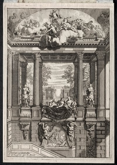 Treppe im Palast von Voorst in Holland von Daniel Marot