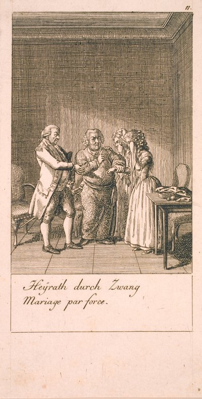 Beweggründe zur Heirat und ihre Folgen. Bl. 7 von Daniel Nikolaus Chodowiecki