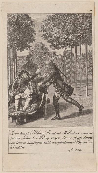 Blatt 11 der Folge "Brandenburgische Geschichte" von Daniel Nikolaus Chodowiecki