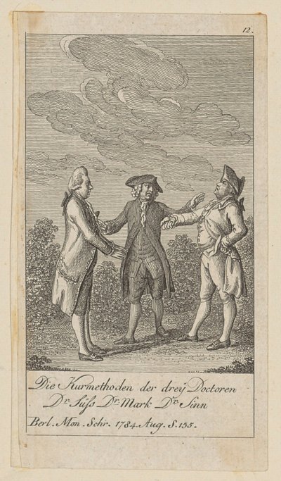 Blatt 12 der Folge "Modetorheiten" von Daniel Nikolaus Chodowiecki