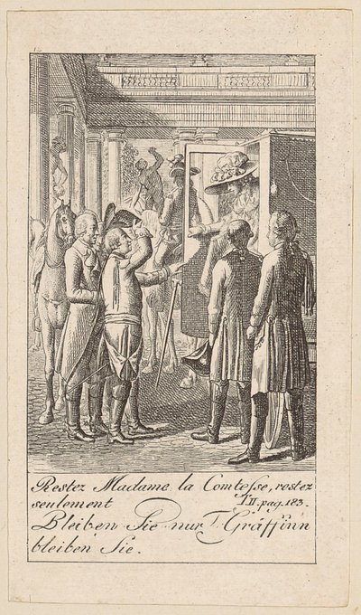 Blatt 12 zu "Karoline von Lichtfield" von Daniel Nikolaus Chodowiecki