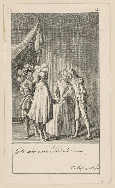 Blatt 12 zu Shakespeares „Sturm“ von Daniel Nikolaus Chodowiecki
