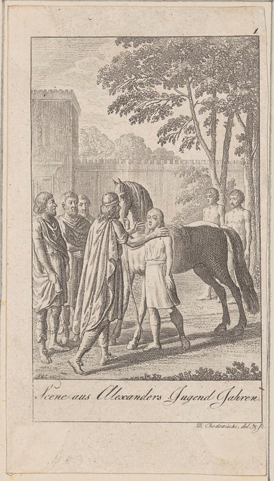 Blatt 1 zur "Älteren, mittleren und neueren Geschichte" von Daniel Nikolaus Chodowiecki