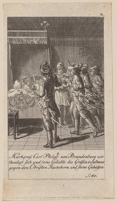 Blatt 2 der Folge „Brandenburgische Geschichte“ von Daniel Nikolaus Chodowiecki
