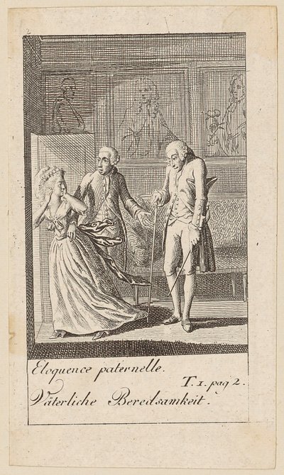 Blatt 2 zu "Karoline von Lichtfield" von Daniel Nikolaus Chodowiecki
