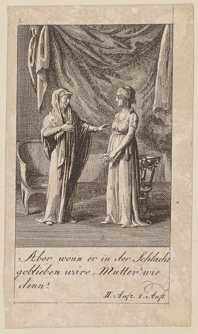 Blatt 2 zu Shakespeares "Coriolan" von Daniel Nikolaus Chodowiecki
