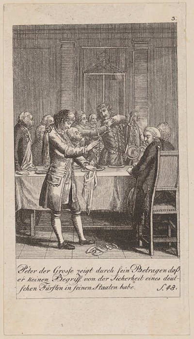 Blatt 3 der Folge "Brandenburgische Geschichte" von Daniel Nikolaus Chodowiecki