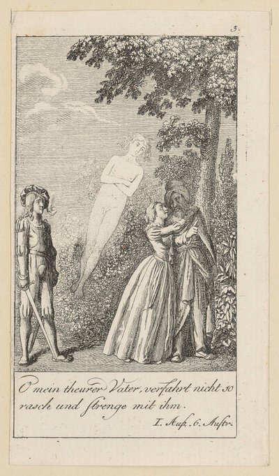 Blatt 3 zu Shakespeares "Sturm" von Daniel Nikolaus Chodowiecki