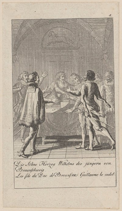Blatt 4 der Folge „Mittlere und neuere Geschichte“ von Daniel Nikolaus Chodowiecki