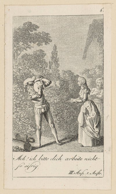 Blatt 6 zu Shakespeares "Sturm" von Daniel Nikolaus Chodowiecki