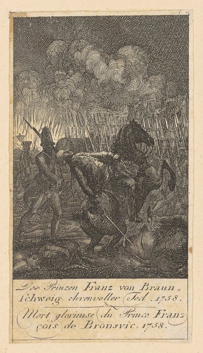 Blatt 7 der „Brandenburgischen Kriegsszenen“ von Daniel Nikolaus Chodowiecki