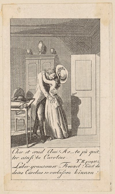 Blatt 9 zu "Karoline von Lichtfield" von Daniel Nikolaus Chodowiecki