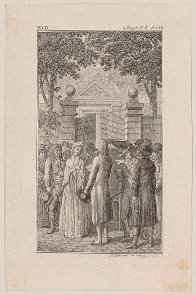 Clarisses Verhaftung von Daniel Nikolaus Chodowiecki