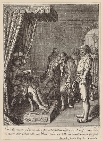 Edler Zug aus dem Leben Ludwig des Frommen von Daniel Nikolaus Chodowiecki