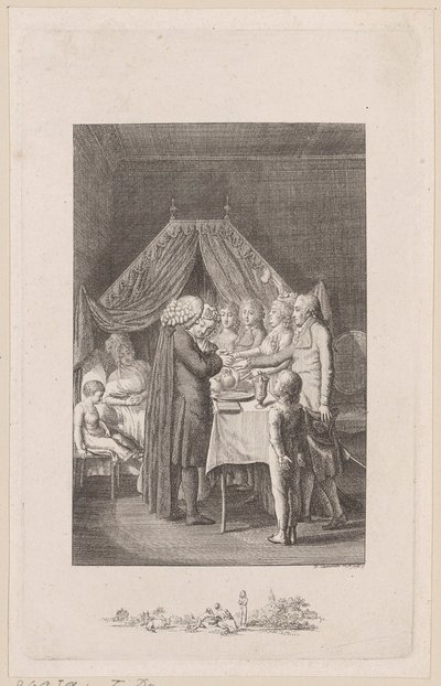 Eintritt in die Welt (Taufe) von Daniel Nikolaus Chodowiecki