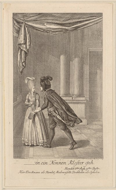 Gespräch mit Ophelia von Daniel Nikolaus Chodowiecki