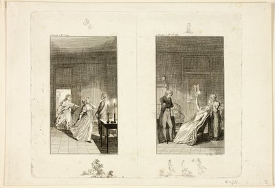 Illustration zu Samuel Richardsons Clarissa von Daniel Nikolaus Chodowiecki