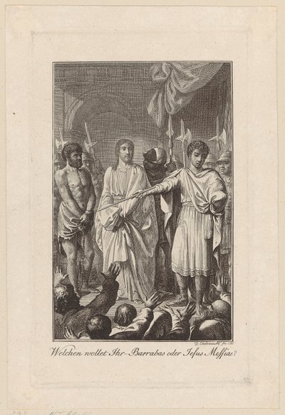 Jesus und Barrabas vor Pilatus von Daniel Nikolaus Chodowiecki