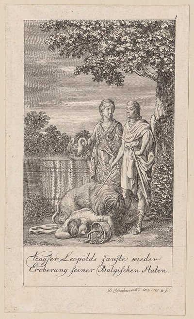 Kaiser Leopolds sanfte Wiedereroberung seiner Belgischen Staaten, Blatt 1 der Folge „Sechs grosse Begebenheiten des vorletzten Decenniums“ von Daniel Nikolaus Chodowiecki