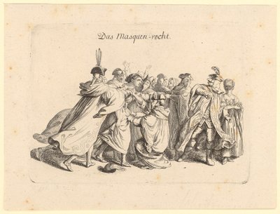 Maskenrecht von Daniel Nikolaus Chodowiecki