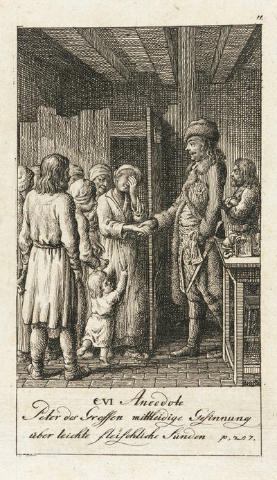Originalanekdoten von Peter dem Großen von Daniel Nikolaus Chodowiecki