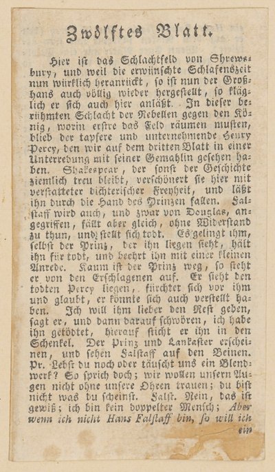 Zwölftes Blatt von Daniel Nikolaus Chodowiecki