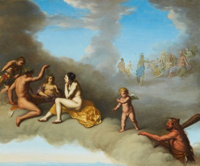 Eine Versammlung der Götter mit der Apotheose des Herkules von Daniel Vertangen