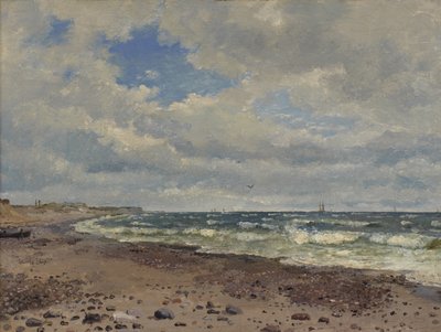 Ein Strand mit Dünen. Die Westküste von Jütland von Dankvart Dreyer