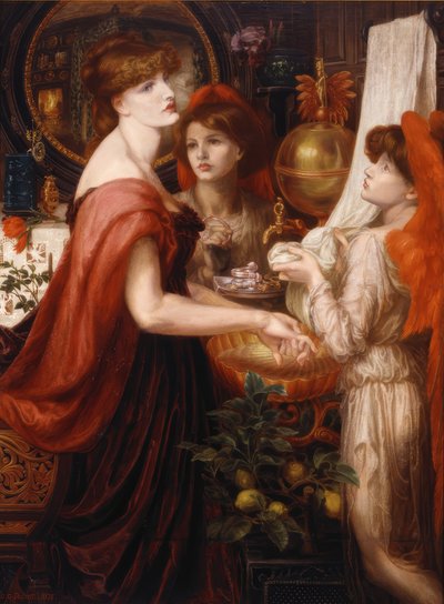 Die schöne Hand von Dante Gabriel Rossetti