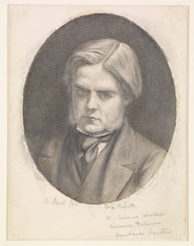 Porträt von William Holman Hunt (1827-1910) von Dante Gabriel Rossetti
