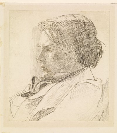 Porträt eines jungen Mannes von Dante Gabriel Rossetti