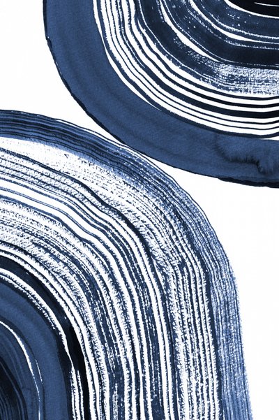 Blaue konzentrische Wellen von Danushka Abeygoda