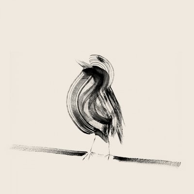 Eleganter Tinten-Vogel von Danushka Abeygoda
