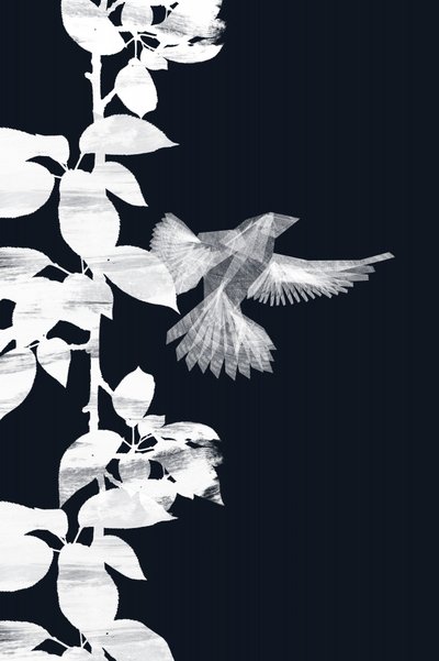 Ätherischer Vogel und Blätter von Danushka Abeygoda