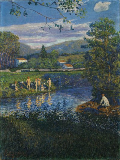 Baden in Rentería von Darío de Regoyos