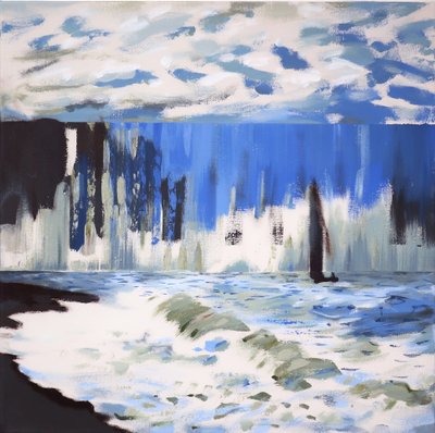Das Meer bei Sainte-Adresse nach Monet, 2019 von Darren Coffield