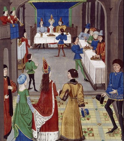 Die Hochzeit. Aus: Renaud de Montauban, ca. 1465 von David Aubert