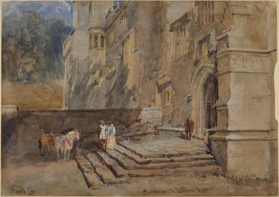 Eingang zu Haddon Hall von David Cox