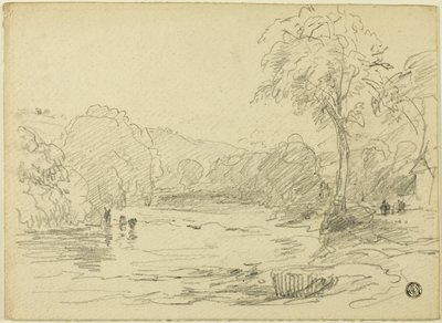 Flusslandschaft von David Cox the elder
