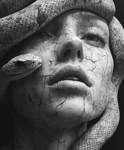 Medusa Steingesicht von David Drake