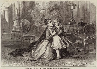 Szene aus dem neuen Stück, Mary Warner, im Haymarket Theatre von David Henry Friston