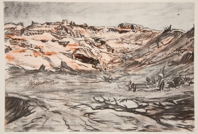 Ein Steinbruch bei Mouquet Farm, Illustration aus 