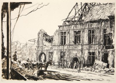 Das Rathaus von Peronne, Illustration aus 